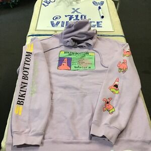 SpongeBob SquarePants Patrick Star Bikini Bottom Driver License Hoodie Purple L